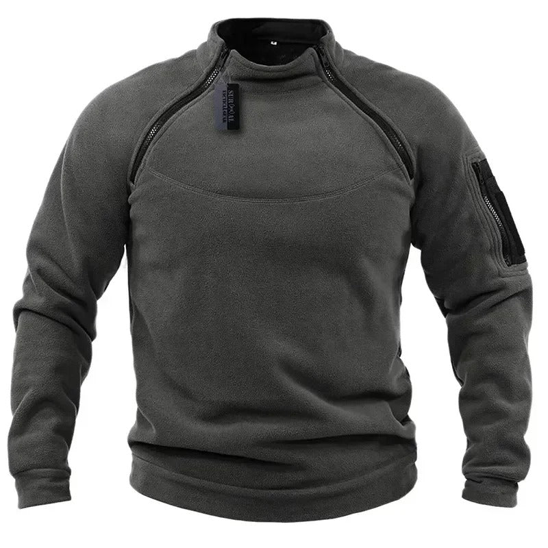 Men’s Tactical Polar Fleece Jacket – Windproof Hunting, Hiking & Outdoor Thermal Pullover - The EDC Outpost