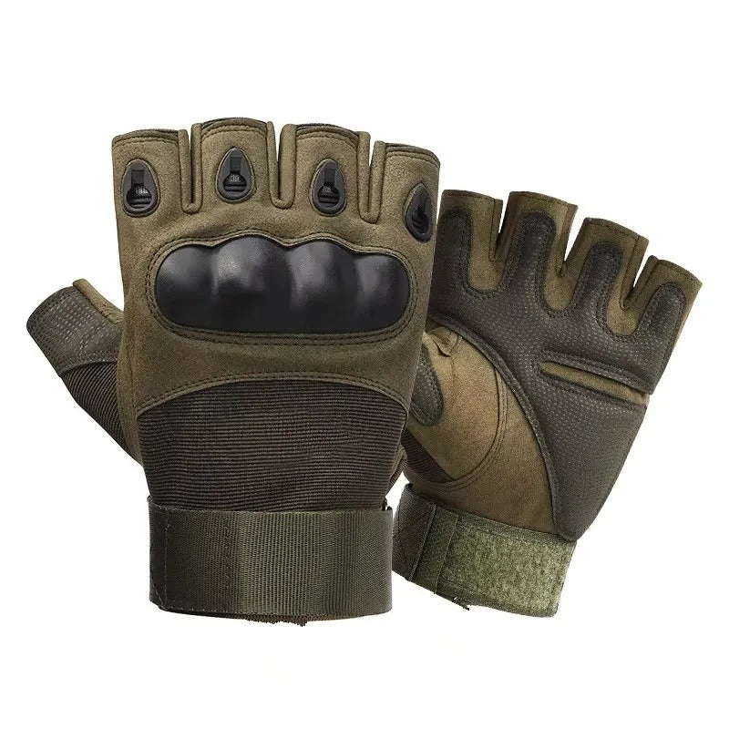 Tactical Fingerless Gloves – Training, Shooting, Biking, Gym, Mountaineering & Security Protection - The EDC Outpost