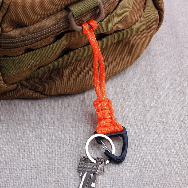 Paracord Keychain – Military Braided Nylon Lanyard with Metal Buckle - The EDC Outpost