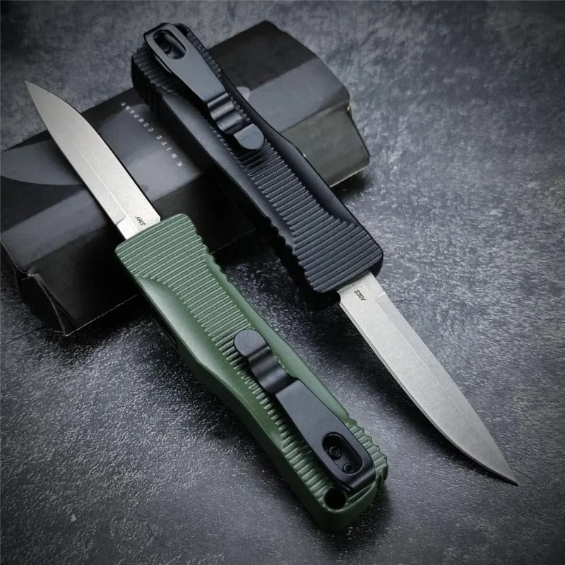 BM 4850 Push Button Knife – 440C Stainless Steel Blade & Zinc Alloy Handle | Outdoor Camping, Fishing, EDC Multi-Purpose Tool - The EDC Outpost