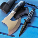 Stainless Steel Axe &amp; Folding Knife Combo Set – Built for Outdoor Adventures - The EDC Outpost