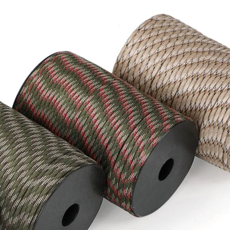 100M 550 Military Standard 9-Core Paracord Rope – Survival &amp; Outdoor Essential - The EDC Outpost