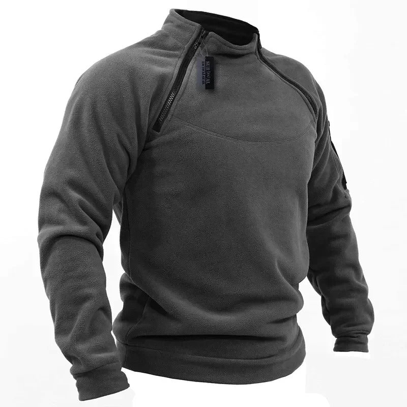 Men’s Tactical Polar Fleece Jacket – Windproof Hunting, Hiking & Outdoor Thermal Pullover - The EDC Outpost
