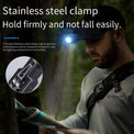 Ultra-Bright 3-Core LED Tactical Flashlight – Rechargeable High Power Mini Torch with Metal Clip - The EDC Outpost