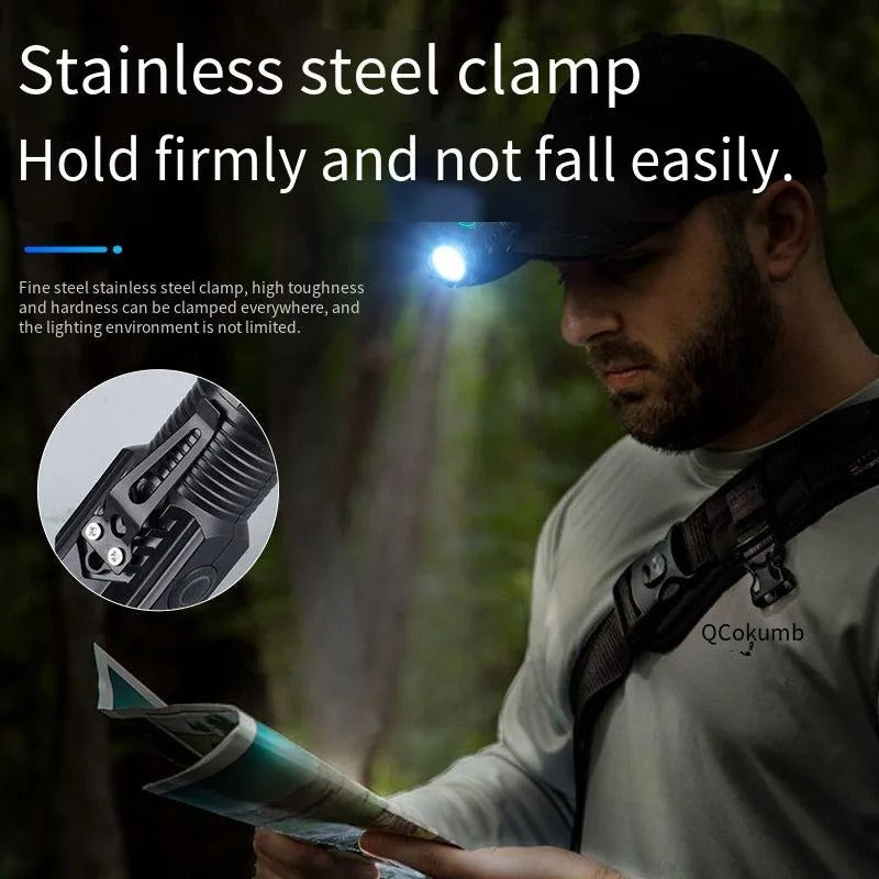 Ultra-Bright 3-Core LED Tactical Flashlight – Rechargeable High Power Mini Torch with Metal Clip - The EDC Outpost