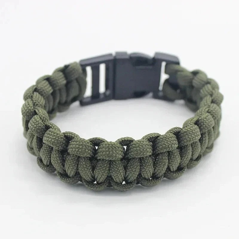 23cm/9in Seven Core Paracord Survival Bracelet – Outdoor Emergency Escape Camping Tool with Plaited Rope Design - The EDC Outpost