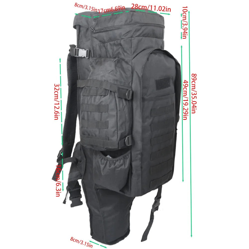 75L Tactical Military-Style Backpack – Large Capacity Outdoor Hiking, Camping & Survival Gear Pack - The EDC Outpost