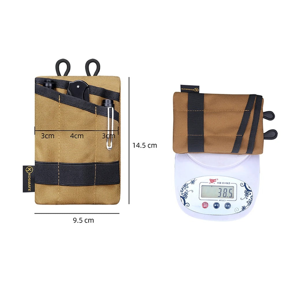 Compact Pocket Organizer Pouch – Multifunctional EDC Tool Storage Bag for Every Day, Camping, Hiking, & Mountaineering - The EDC Outpost