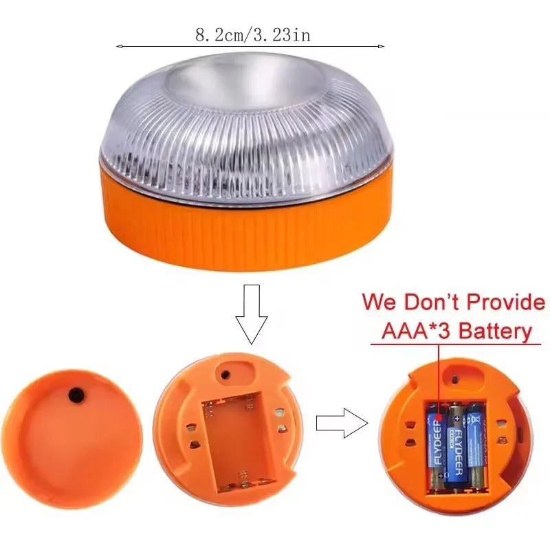 LED Car Strobe Warning Light – Portable Magnetic Emergency Safety Beacon - The EDC Outpost
