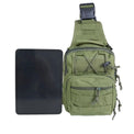 Small Tactical Chest Bag – Compact Saddle Shoulder Sling for Hiking, Cycling, Camping & Outdoor EDC (Khaki/Black/Army Green) - The EDC Outpost