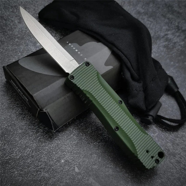 BM 4850 Push Button Knife – 440C Stainless Steel Blade & Zinc Alloy Handle | Outdoor Camping, Fishing, EDC Multi-Purpose Tool - The EDC Outpost