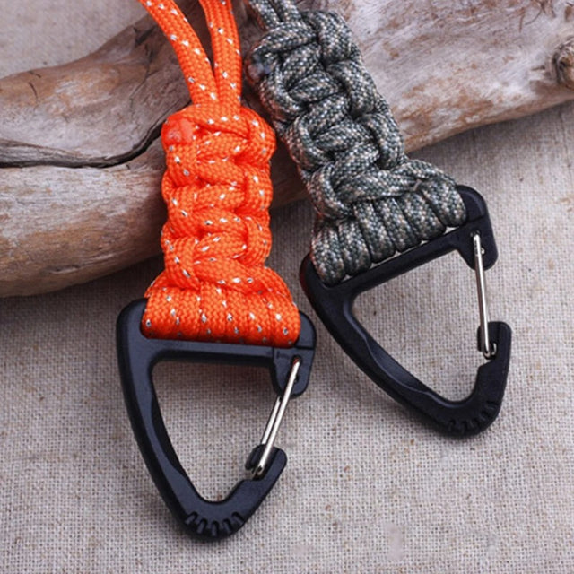 Paracord Keychain – Military Braided Nylon Lanyard with Metal Buckle - The EDC Outpost