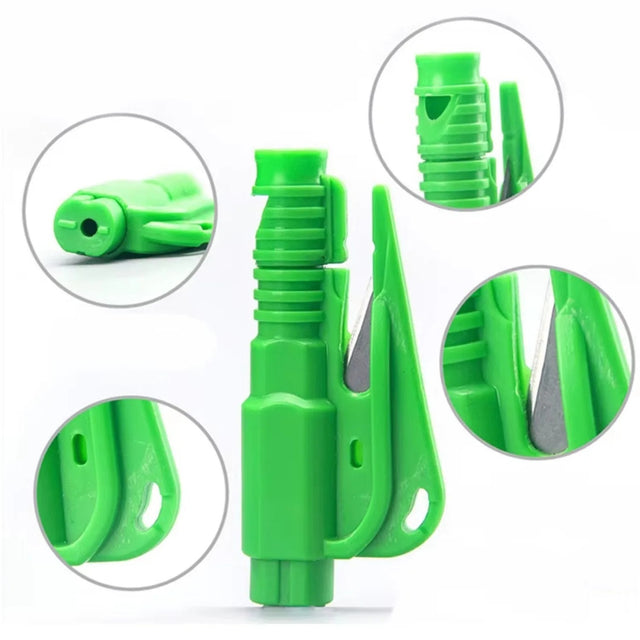 ini 3-in-1 Safety Hammer Keychain – Glass Breaker, Seatbelt Cutter & Emergency Survival Whistle - The EDC Outpost