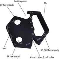 Multifunctional Hexagon Coin EDC Tool – Mini Folding Knife, Screwdriver, Pocket Keychain Survival Gear - The EDC Outpost