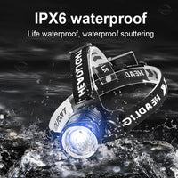 80000LM Powerful XHP360 LED Headlamp – USB Rechargeable Headlight Flashlight with Large Aperture for Camping, Fishing & Outdoor Adventures - The EDC Outpost