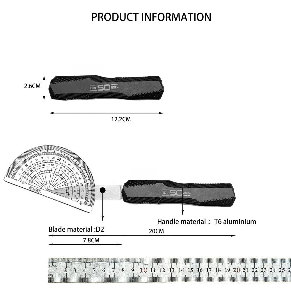 Matt Diskin Commemorative Livewire Tactical Knife – D2 Steel Blade & T6 Aluminum Handle | EDC, Camping, Survival & Self-Defense (4 Colors) - The EDC Outpost
