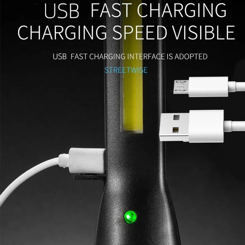 Portable COB LED Work Light – Magnetic Rechargeable Flashlight with Stepless Dimming for Emergency, Car Repair, and Outdoor Use - The EDC Outpost