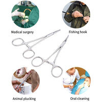 Hemostatic Forceps Locking Pliers – 12.5cm, 16cm, 18cm | Curved & Straight Tip Stainless Steel Clamp Tool - The EDC Outpost