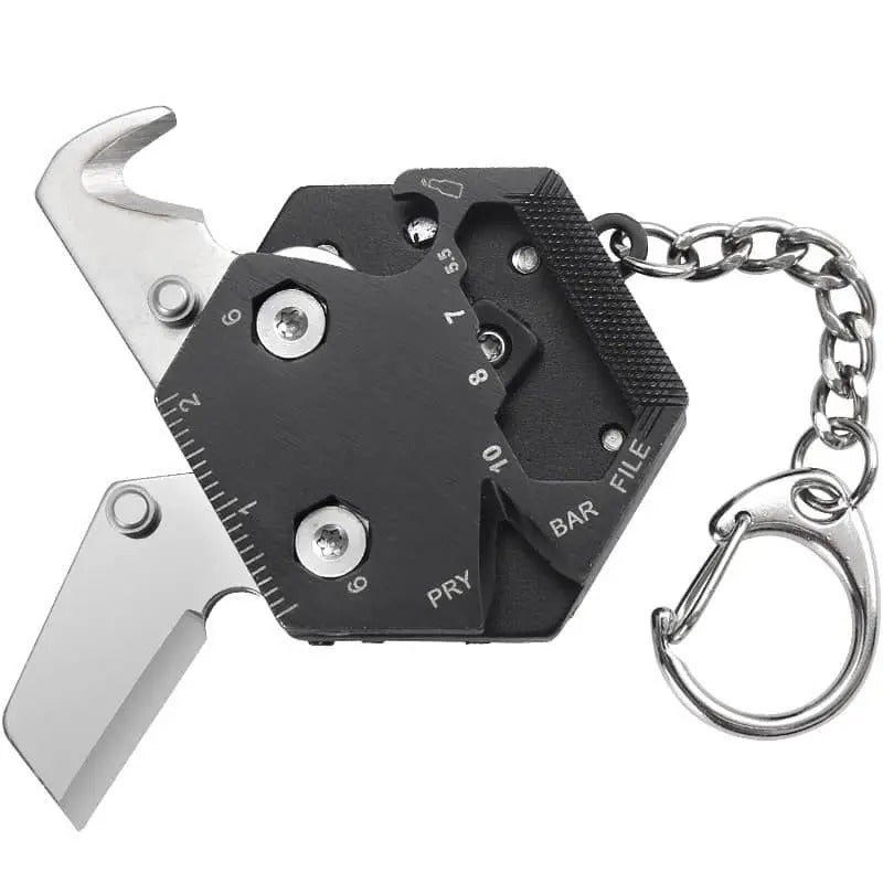 Multifunctional Hexagon Coin EDC Tool – Mini Folding Knife, Screwdriver, Pocket Keychain Survival Gear - The EDC Outpost