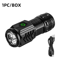 Ultra-Bright 3-Core LED Tactical Flashlight – Rechargeable High Power Mini Torch with Metal Clip - The EDC Outpost