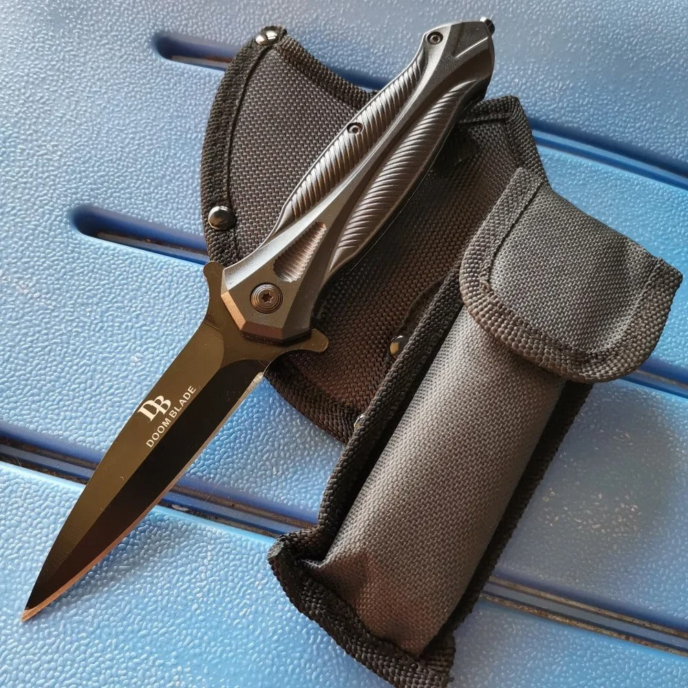 Stainless Steel Axe &amp; Folding Knife Combo Set – Built for Outdoor Adventures - The EDC Outpost