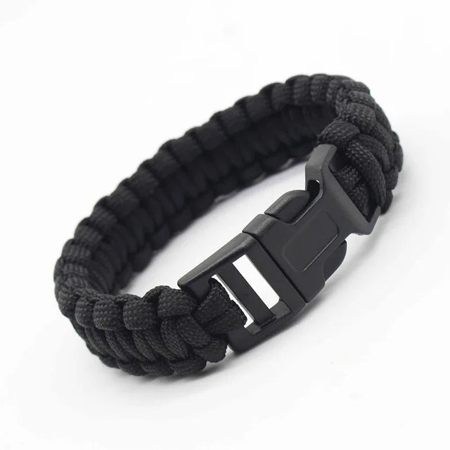 23cm/9in Seven Core Paracord Survival Bracelet – Outdoor Emergency Escape Camping Tool with Plaited Rope Design - The EDC Outpost