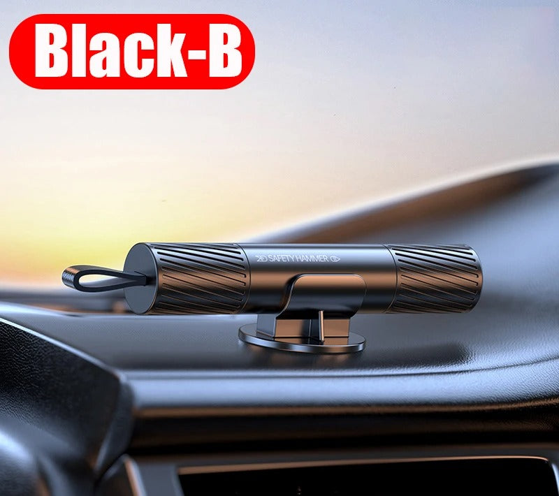 2-in-1 Car Safety Hammer – Emergency Glass Breaker & Seat Belt Cutter Auto Accessories - The EDC Outpost