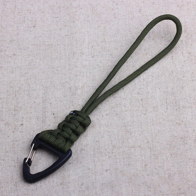 Paracord Keychain – Military Braided Nylon Lanyard with Metal Buckle - The EDC Outpost