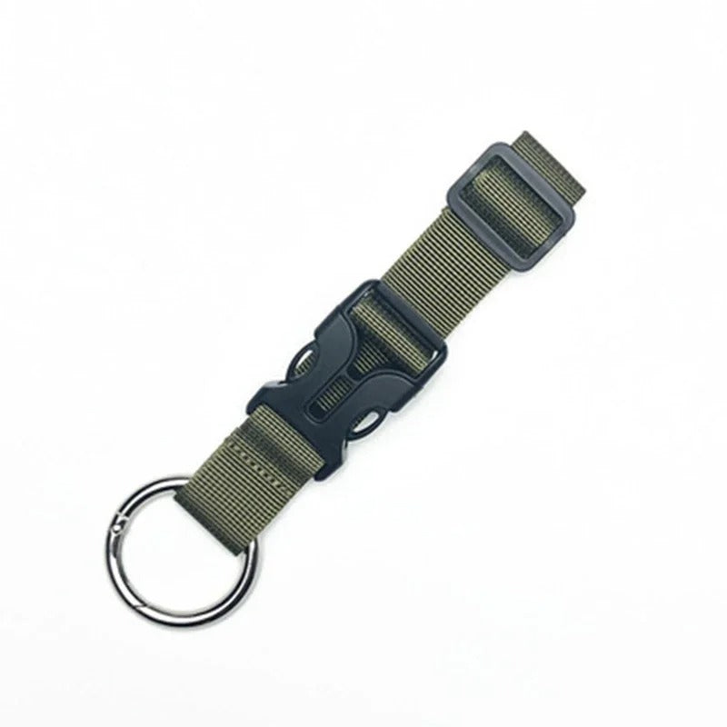 Multifunctional Nylon Luggage Strap with Buckle & D-Ring – Backpack & Suitcase Hanging Hook (Army Green, Yellow, Black) - The EDC Outpost