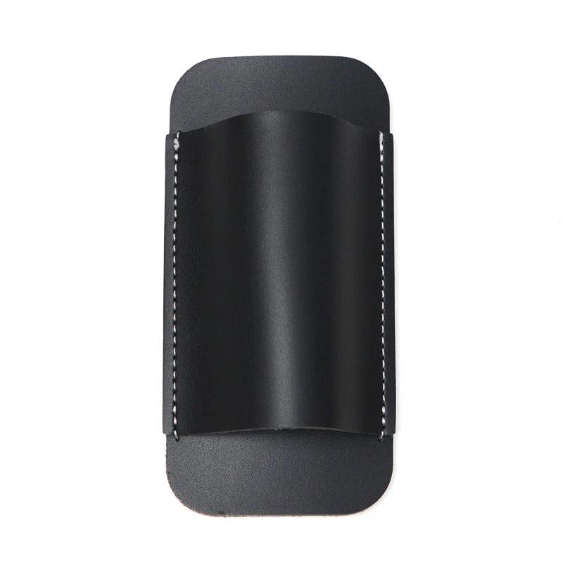 Genuine Leather EDC Folding Knife Sheath – Waist Carry Survival Storage Pouch - The EDC Outpost