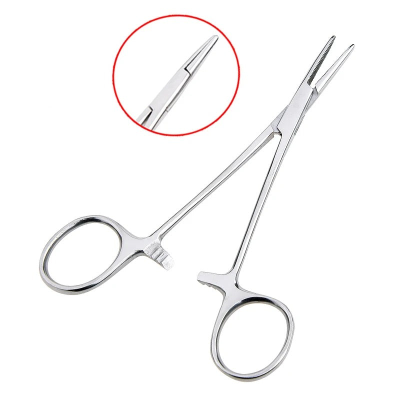 Hemostatic Forceps Locking Pliers – 12.5cm, 16cm, 18cm | Curved & Straight Tip Stainless Steel Clamp Tool - The EDC Outpost