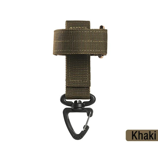 Multi-Purpose Nylon Tactical Gloves Hook | Safety Clip with Buckle for Work, Climbing, Hiking & Camping - The EDC Outpost