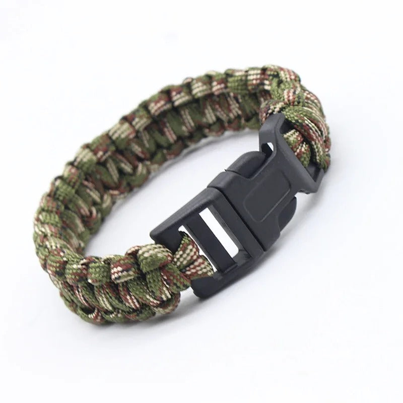 23cm/9in Seven Core Paracord Survival Bracelet – Outdoor Emergency Escape Camping Tool with Plaited Rope Design - The EDC Outpost