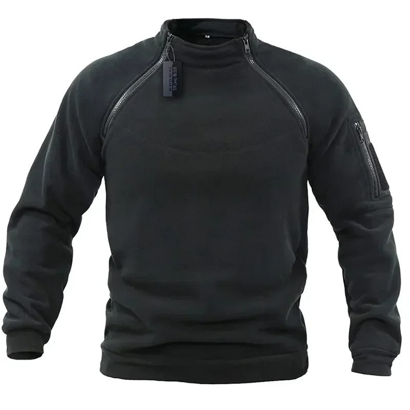Men’s Tactical Polar Fleece Jacket – Windproof Hunting, Hiking & Outdoor Thermal Pullover - The EDC Outpost