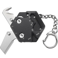 Multifunctional Hexagon Coin EDC Tool – Mini Folding Knife, Screwdriver, Pocket Keychain Survival Gear - The EDC Outpost