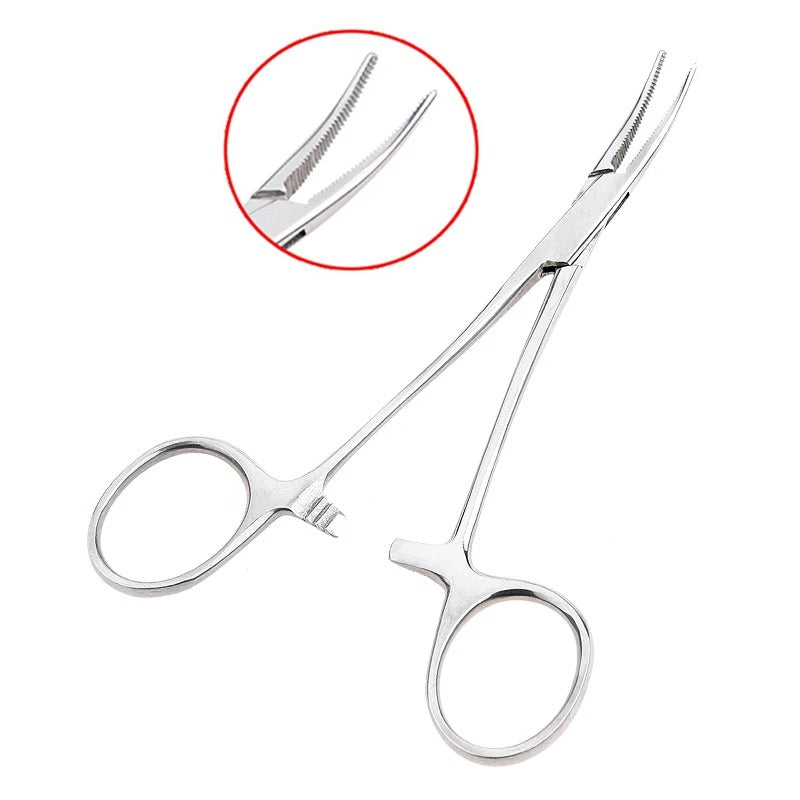 Hemostatic Forceps Locking Pliers – 12.5cm, 16cm, 18cm | Curved & Straight Tip Stainless Steel Clamp Tool - The EDC Outpost