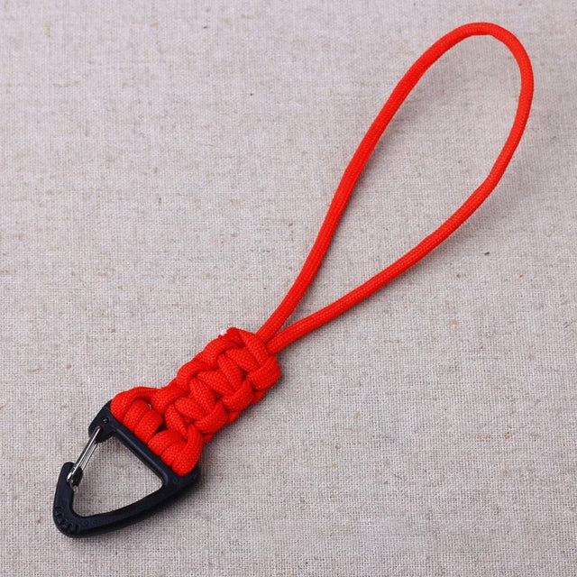 Paracord Keychain – Military Braided Nylon Lanyard with Metal Buckle - The EDC Outpost