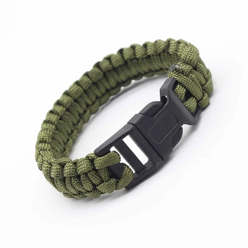 23cm/9in Seven Core Paracord Survival Bracelet – Outdoor Emergency Escape Camping Tool with Plaited Rope Design - The EDC Outpost