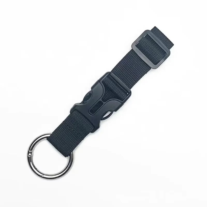 Multifunctional Nylon Luggage Strap with Buckle & D-Ring – Backpack & Suitcase Hanging Hook (Army Green, Yellow, Black) - The EDC Outpost
