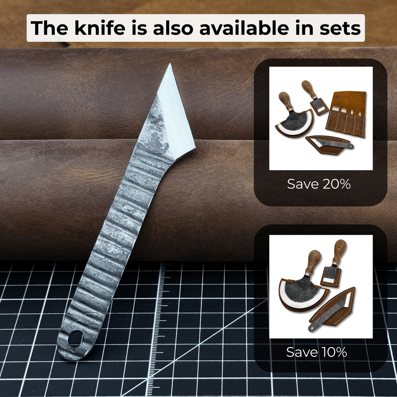 Marking Knife Kiridashi with leather sheath, 4 cm (1.57 inches)