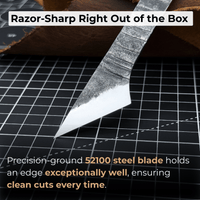 Marking Knife Kiridashi with leather sheath, 4 cm (1.57 inches)