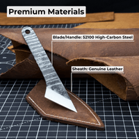 Marking Knife Kiridashi with leather sheath, 4 cm (1.57 inches)