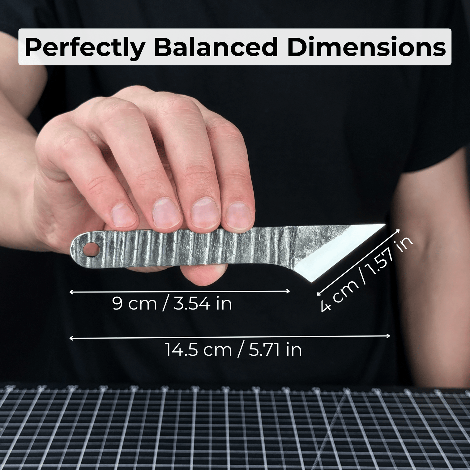 Marking Knife Kiridashi with leather sheath, 4 cm (1.57 inches)