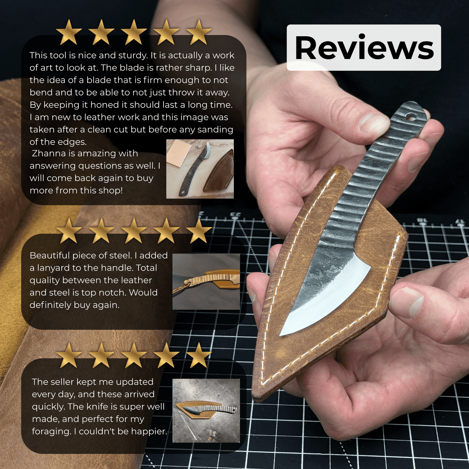 Marking Knife Kiridashi with Rounded Blade, 5,5 cm (2.17 inches)
