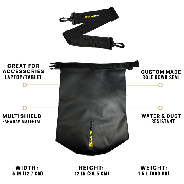 5L Faraday Dry Bag | Waterproof Signal Blocking Bag for Electronics