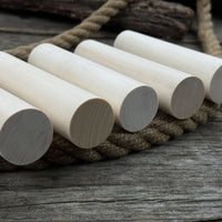 Set of 6 Round Linden Wood Carving Blanks