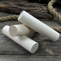 Set of 6 Round Linden Wood Carving Blanks