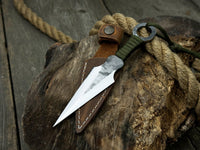 Throwing Knife with Leather Sheath, 16 cm (6.3 inches)